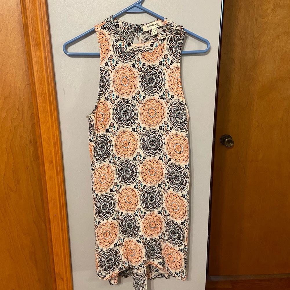 🌞sleeveless halter top(ish) dress